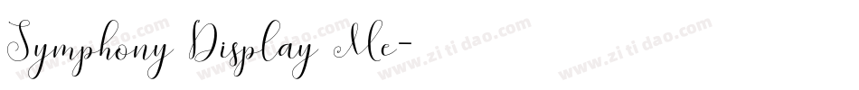 Symphony Display Me字体转换